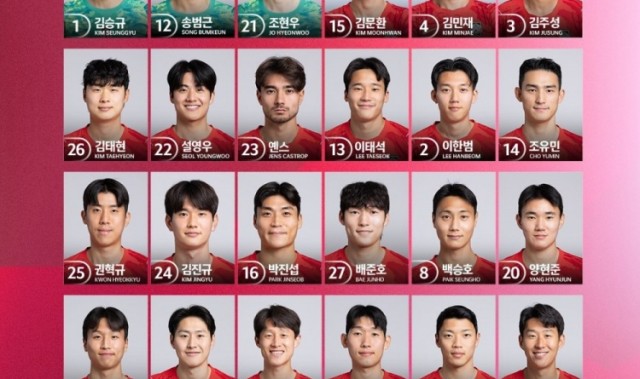 星空体育登录入口-韩国队球衣号：孙兴慜7号，金玟哉4号，李刚仁19号，朴镇燮16号